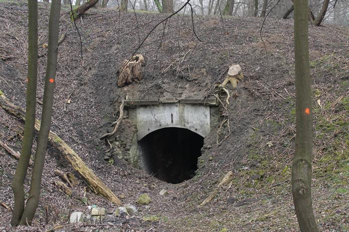 WyÂłazimy z fosy. WyciĂŞli trochĂŞ Âśmiecia.