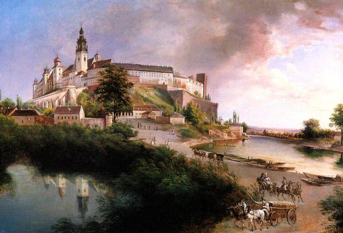 1. Wawel w 1845 r. - obraz Jana Nepomucena GÂłowackiego.JPG
